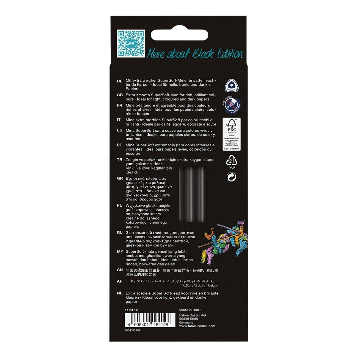 Faber-Castell Buntstifte »Black Edition« 12 Stück-4