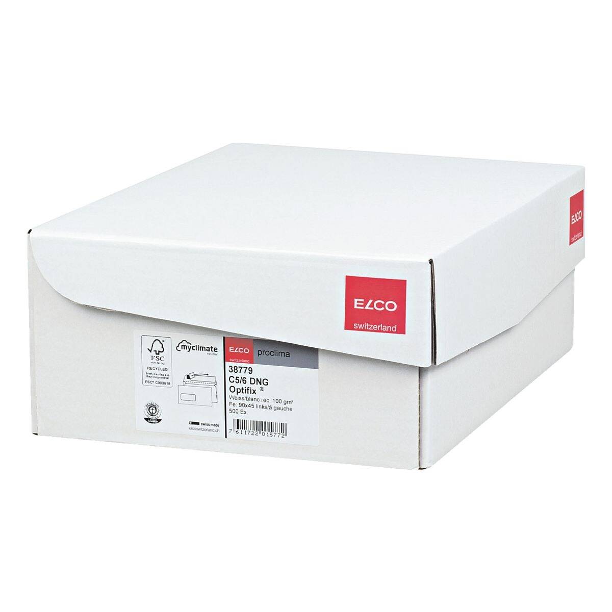 Briefumschlag RCP DIN lang+ mF hk ws 500St-2