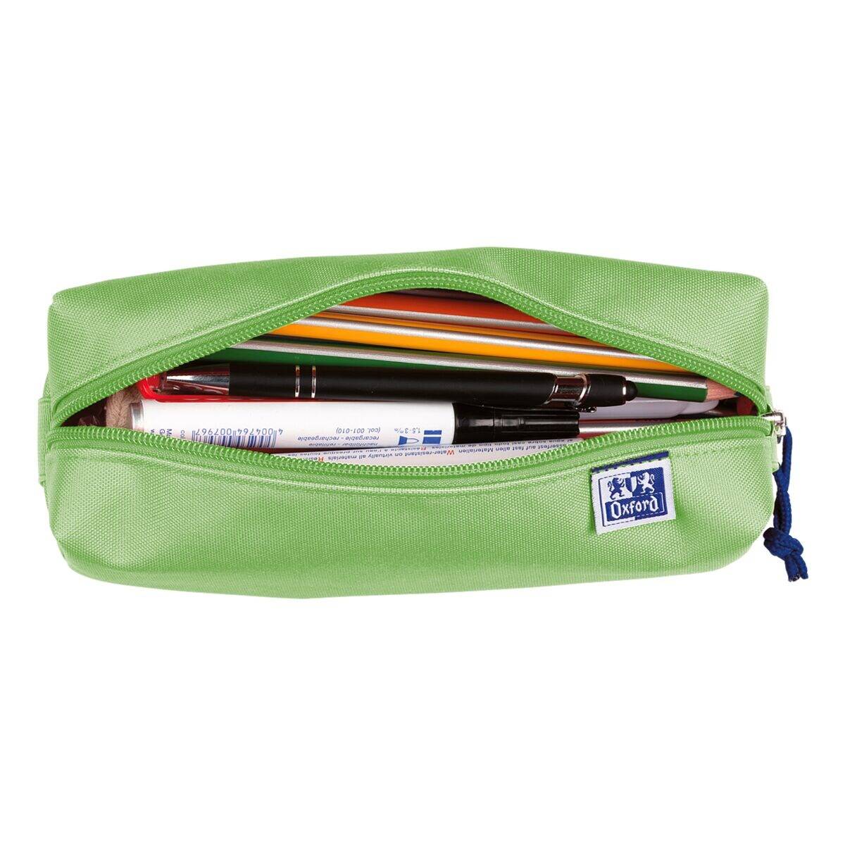 Oxford Schlamper-Etui, Polyester, rechteckig, groß, hellgrün-2