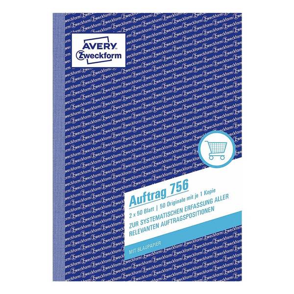 Avery-Zweckform Formularbuch »Auftrag« A5 - 2-fach - Blaupapier