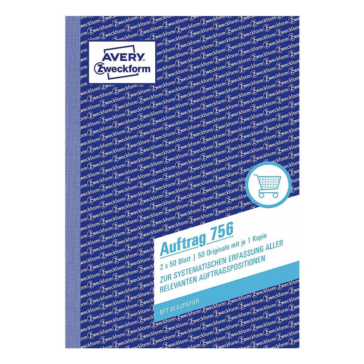 Avery-Zweckform Formularbuch »Auftrag« A5 - 2-fach - Blaupapier-0