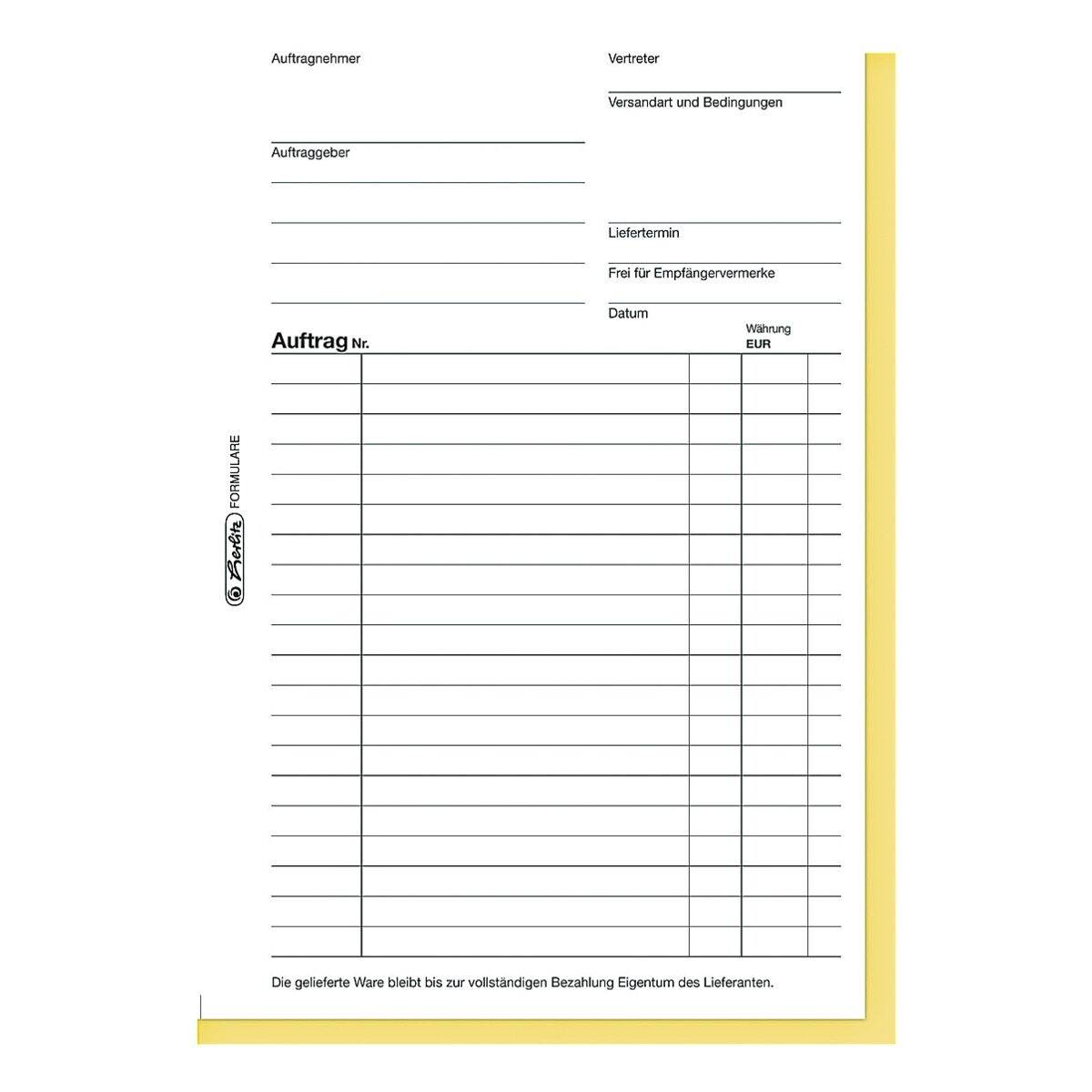Herlitz Auftragsbuch »102«, A5 hoch-2