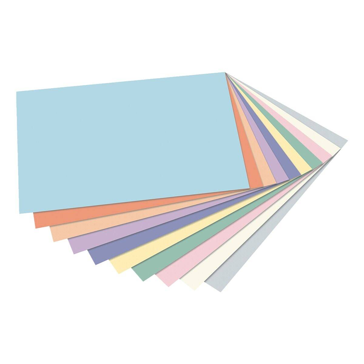 Folia Tonpapier 130 g/m² 10 Farben pastell A4 100 Blatt-0