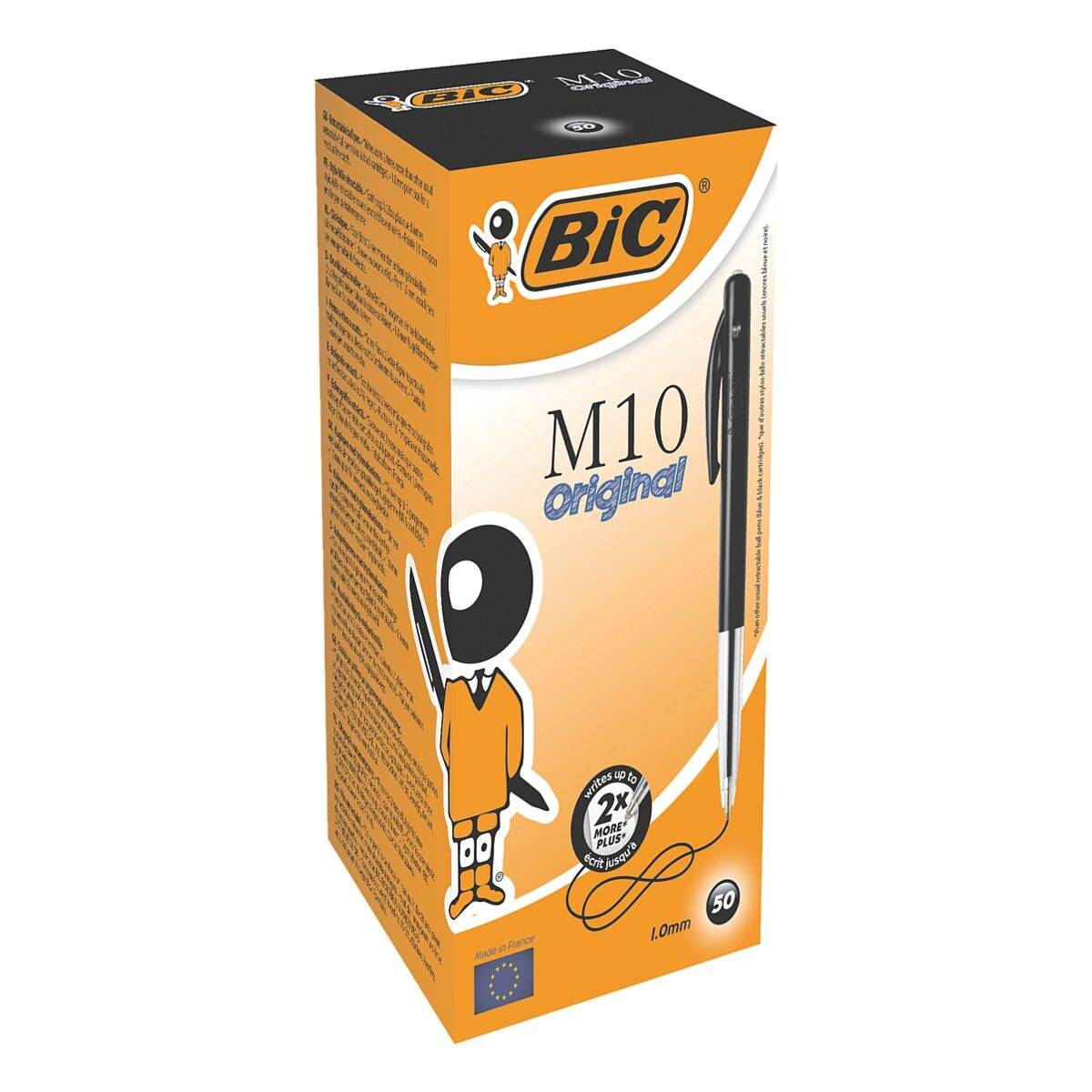 BIC Druckkugelschreiber M10, Strichfarbe: schwarz-1