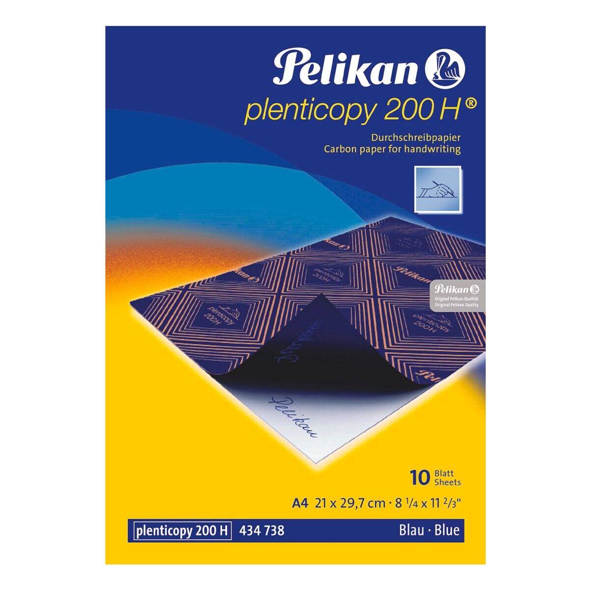 Pelikan Durchschreibpapier plentico 200H 434738 60g/qm 10 Bl./Pack.-1