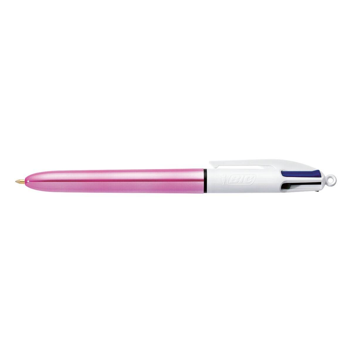 BIC Druckkugelschreiber 4 Colours Shine, 0,32 mm, fuchsie-1