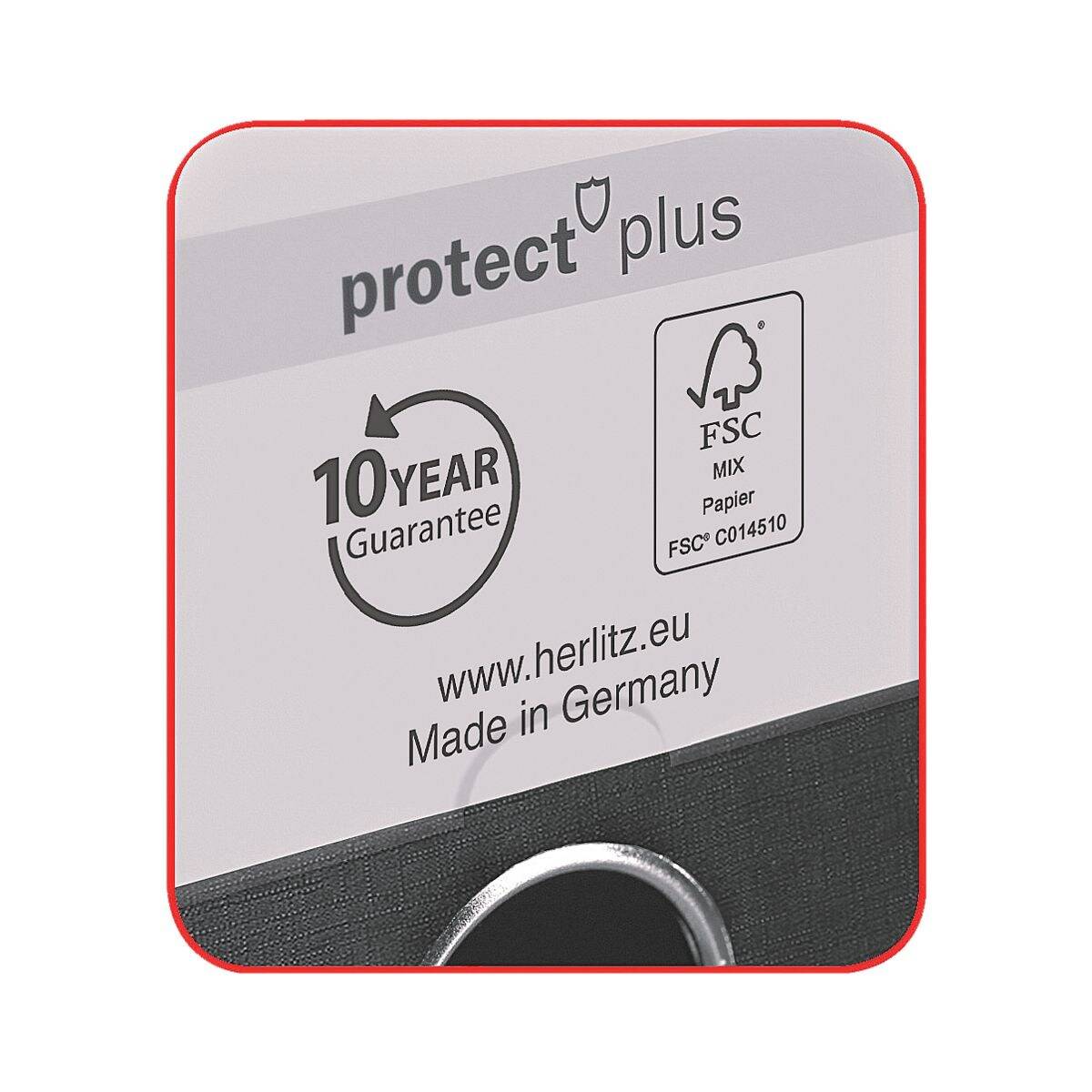 Herlitz Ordner »maX.file protect plus« schmal DIN A4, einfarbig-2