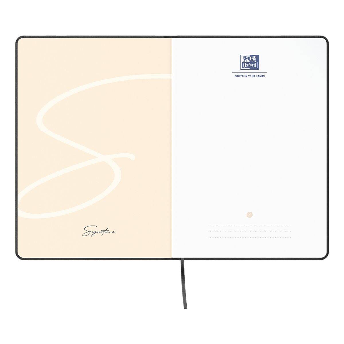 Oxford Notizbuch Signature, DIN A5, kariert, schwarz-3