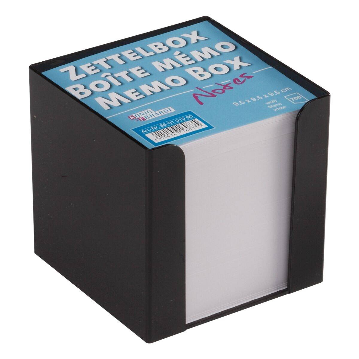 Zettelbox 9,5x9,5x9,5cm schwarz-1
