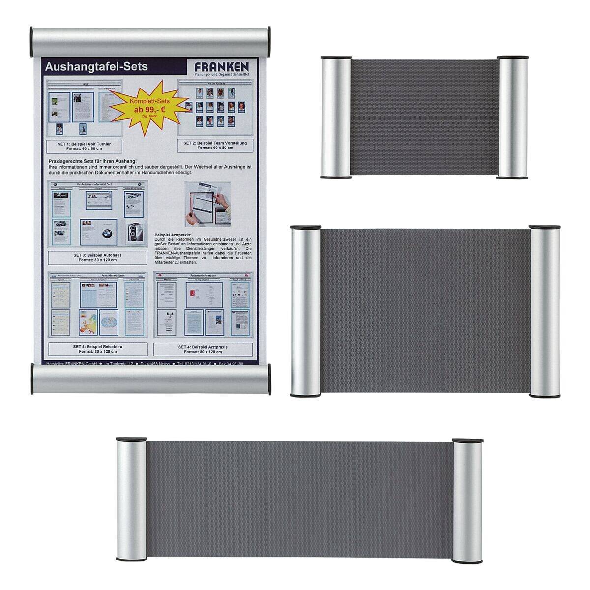 Türschild Clip 330x215mm silber-1
