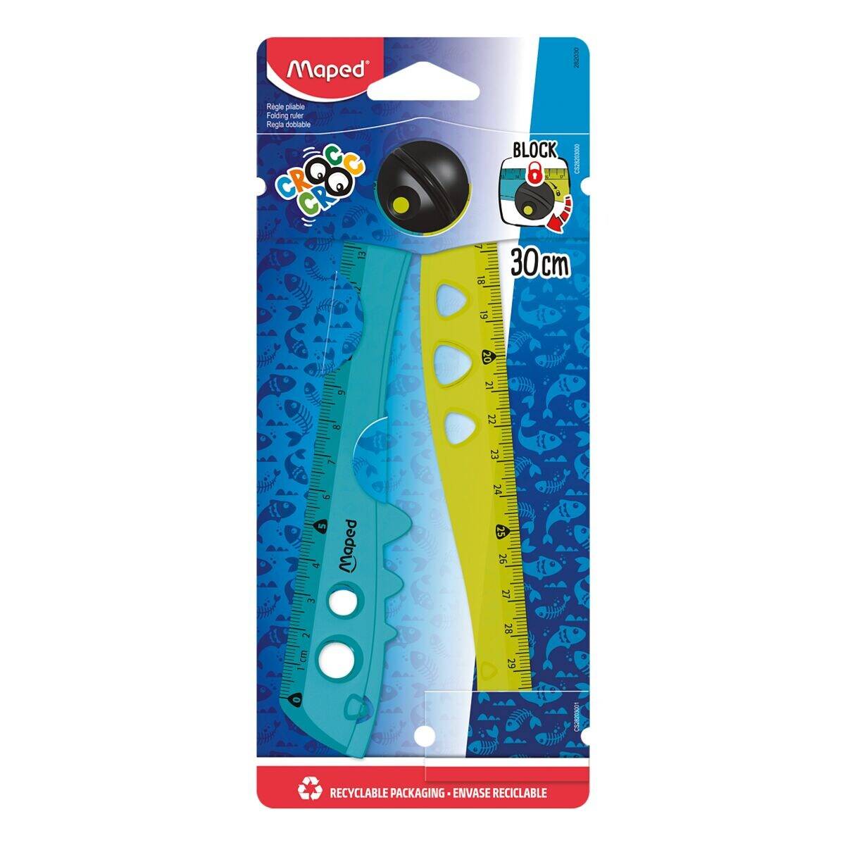 Maped Klapplineal CROC CROC, 150 / 300 mm, Kunststoff-3