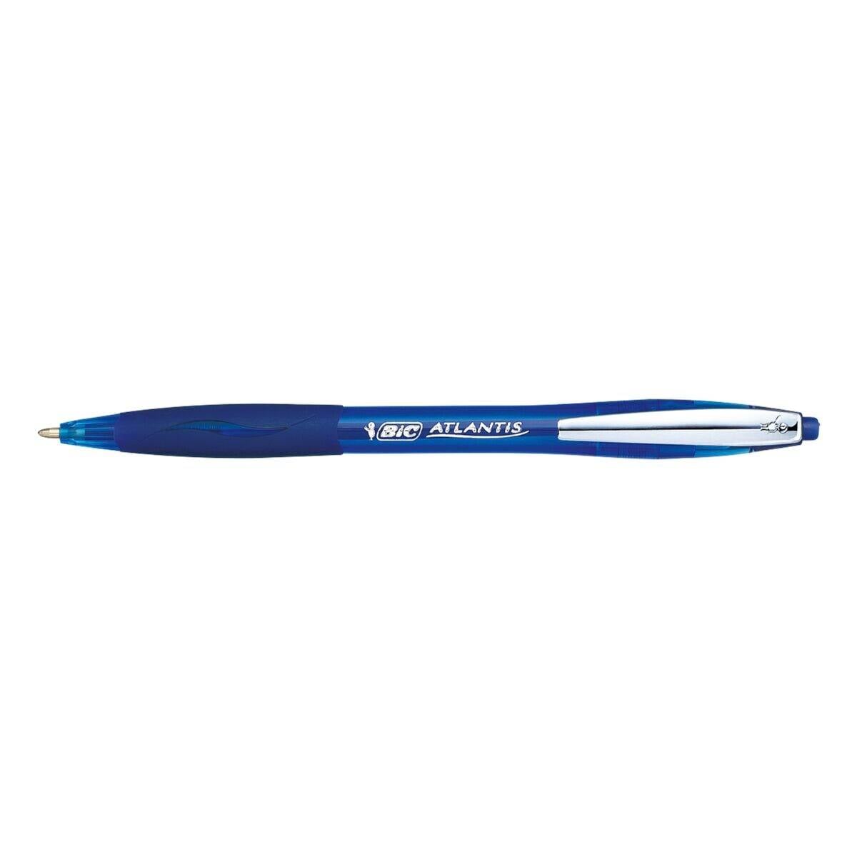 Kugelschreiber ATLANTIS Soft 0,4mm Druckmechanik blau-1