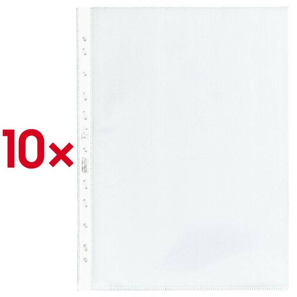 Herlitz Prospekthülle A4 glasklar - 10 Stück
