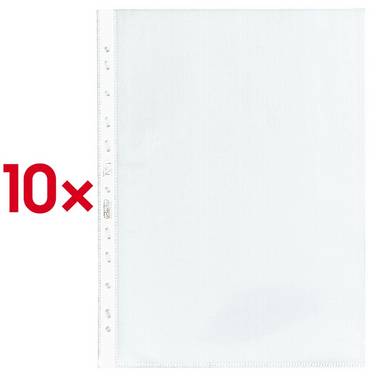 Herlitz Prospekthülle A4 glasklar - 10 Stück