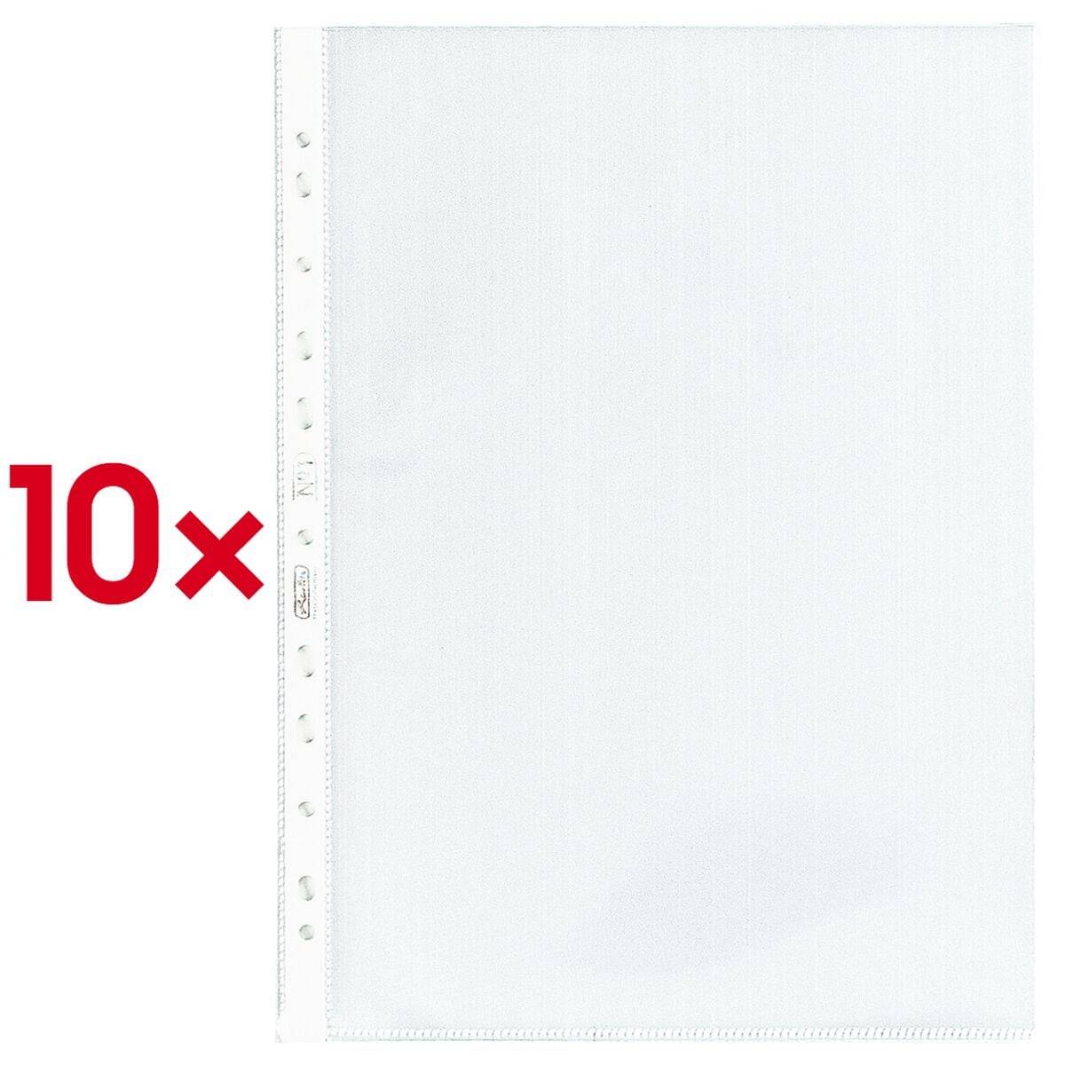 Herlitz Prospekthülle A4 glasklar - 10 Stück-0