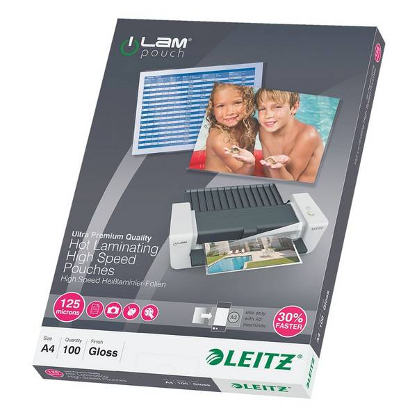 Leitz Laminierfolien A4 100 Stück 125 mic