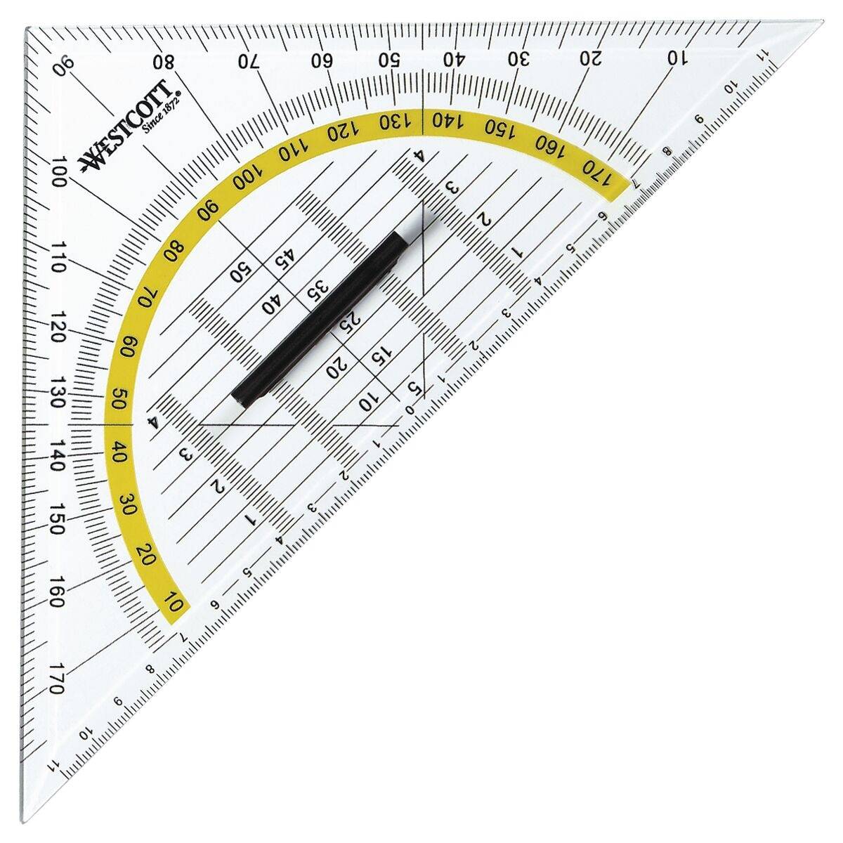 Westcott Geometriedreieck 22 cm mit Griff-0