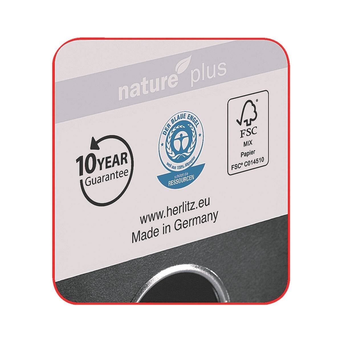 Herlitz Ordner »maX.file nature plus« schmal, einfarbig-2