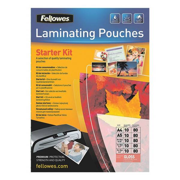 Fellowes Laminierfolien Starterkit (verschiedene Formate)