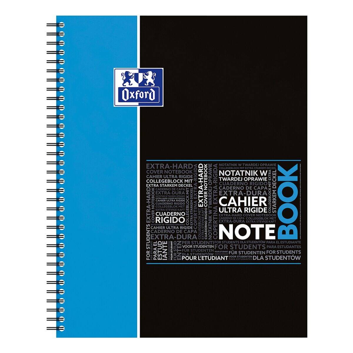 Notebook Studium A4+ kariert 5mm 80 Blatt 90 g/qm Optik Paper farbig sortiert-1
