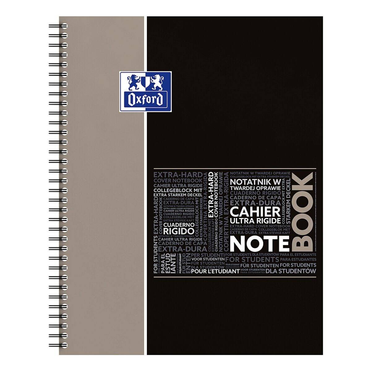 Notebook Studium A4+ kariert 5mm 80 Blatt 90 g/qm Optik Paper farbig sortiert-2