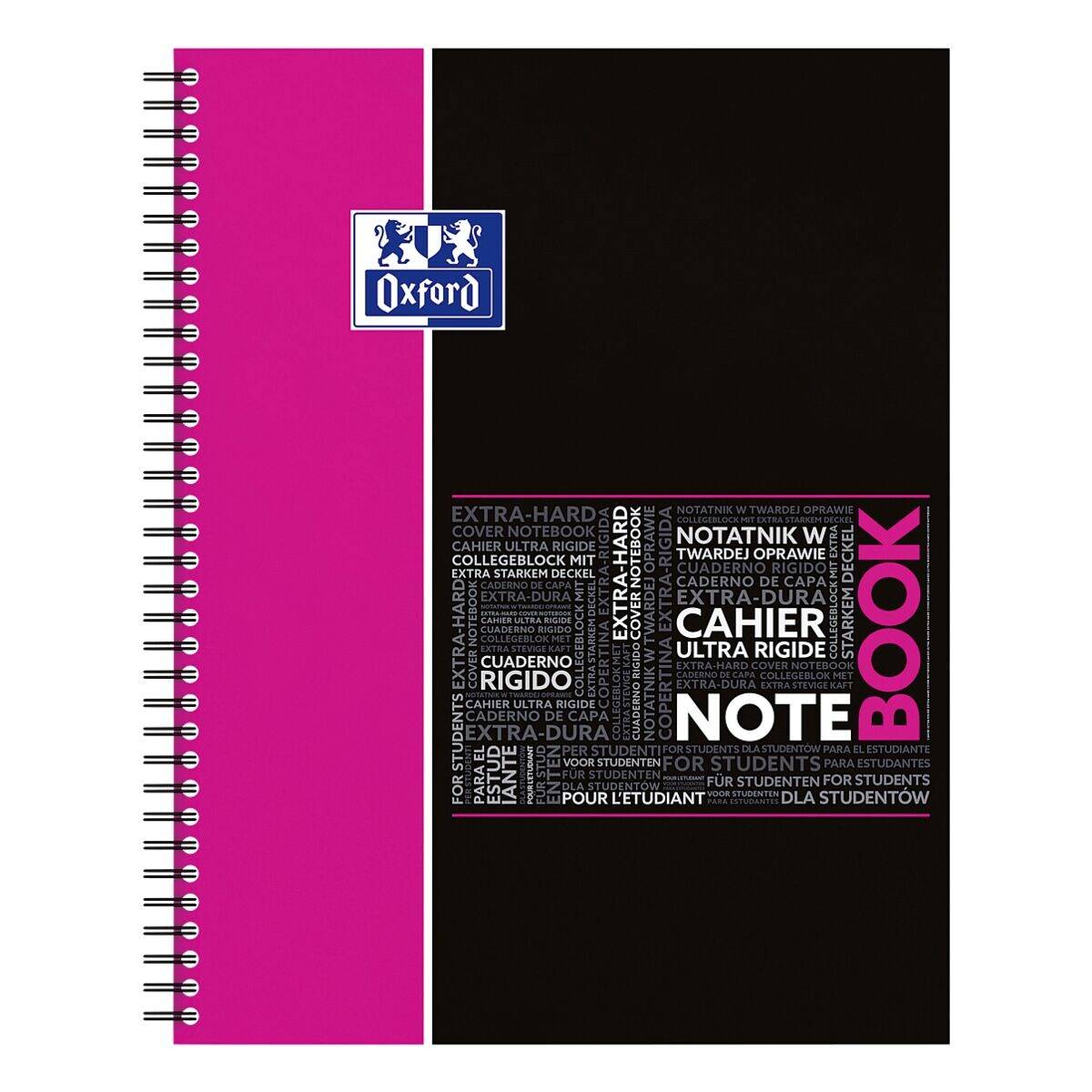 Notebook Studium A4+ kariert 5mm 80 Blatt 90 g/qm Optik Paper farbig sortiert-3