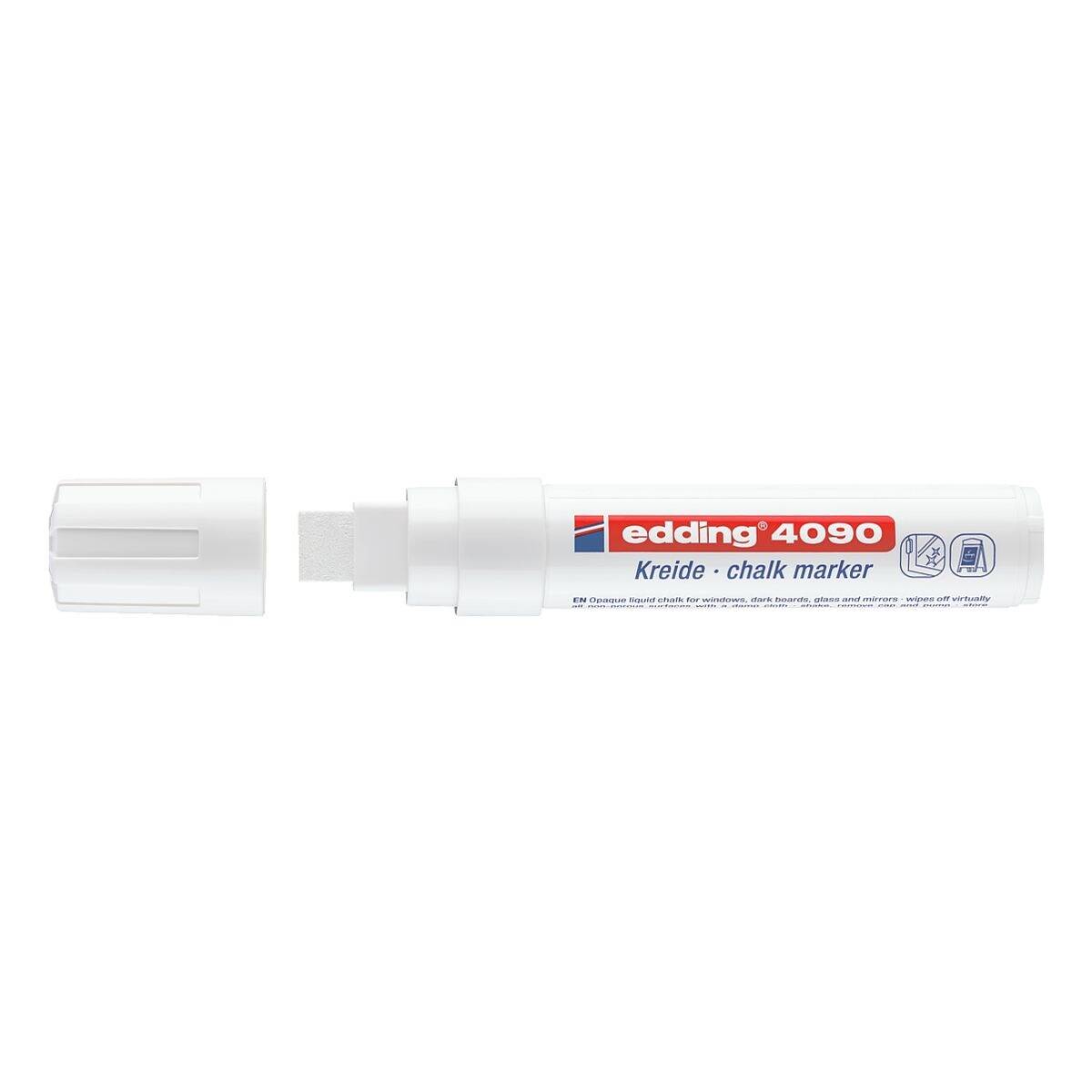 Kreidemarker edding 4090 4-15mm schwarz, rot, weiß, neongelb, neonpink VE=5 Stück-3