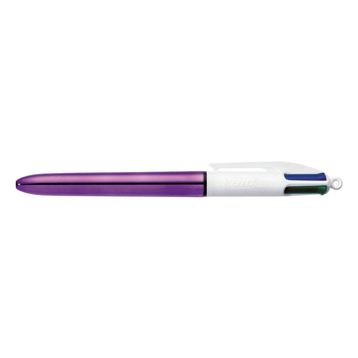 BIC Druckkugelschreiber 4Colours Shine, Strichstärke: 0,32mm-2
