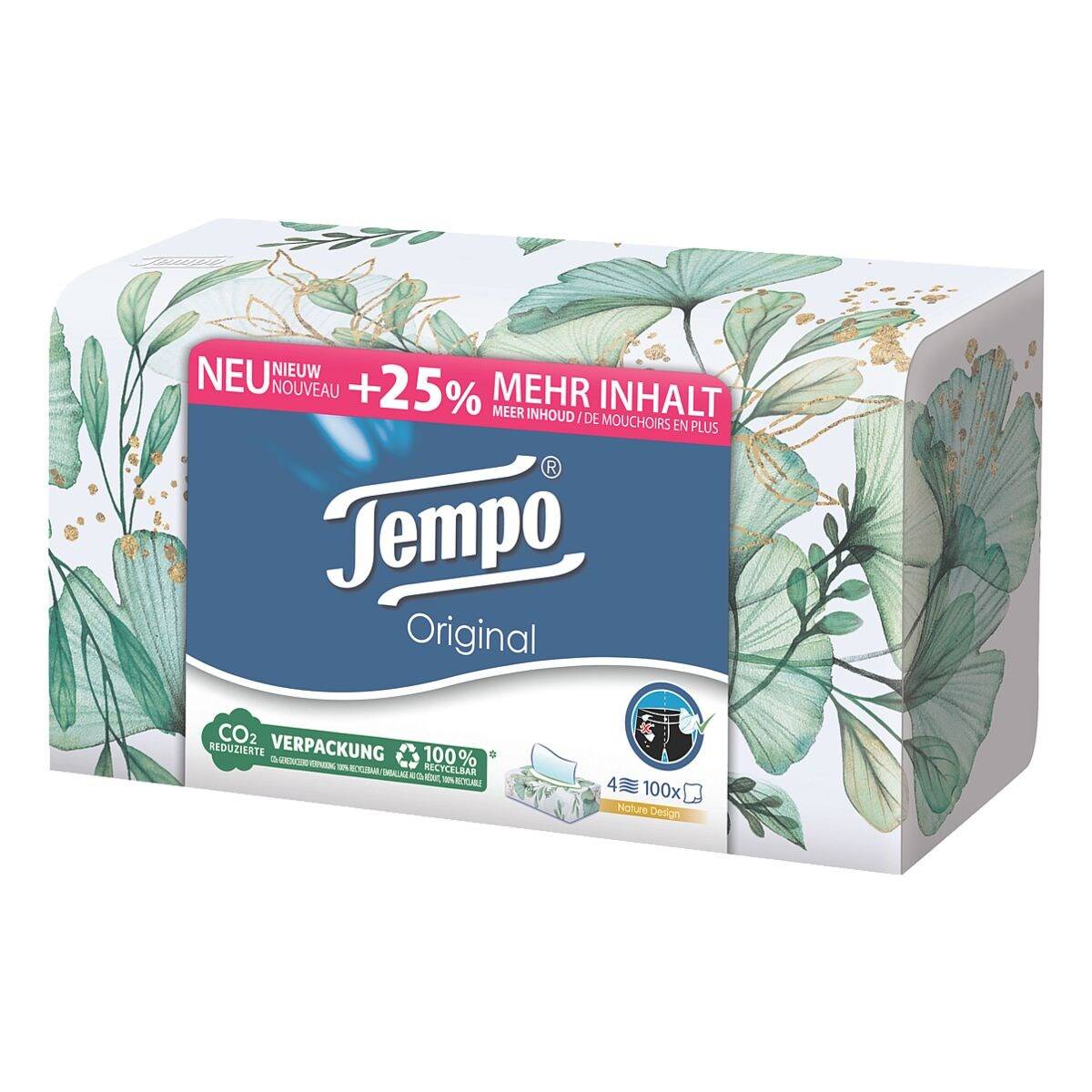 Tempo Taschentücher-Box »Original« 4-lagig 100 Tücher