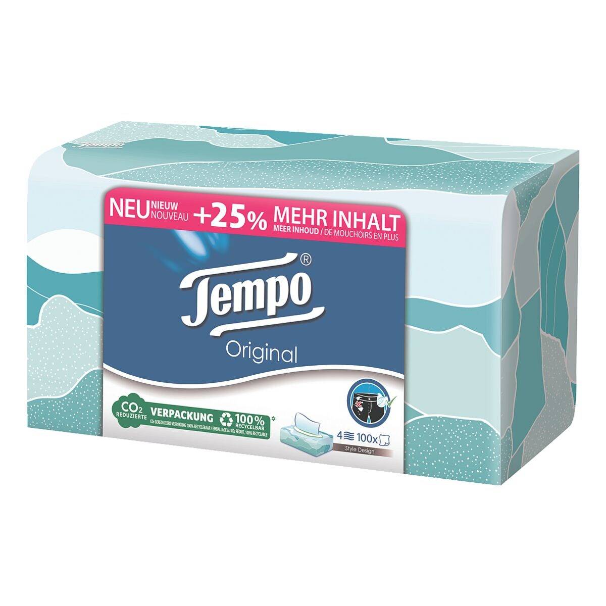 Tempo Taschentücher-Box »Original« 4-lagig 100 Tücher-1