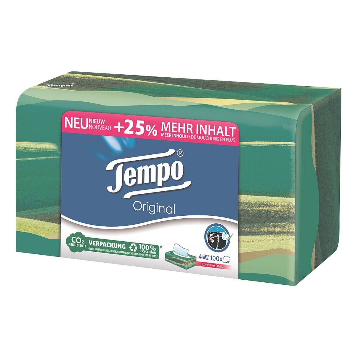 Tempo Taschentücher-Box »Original« 4-lagig 100 Tücher-4