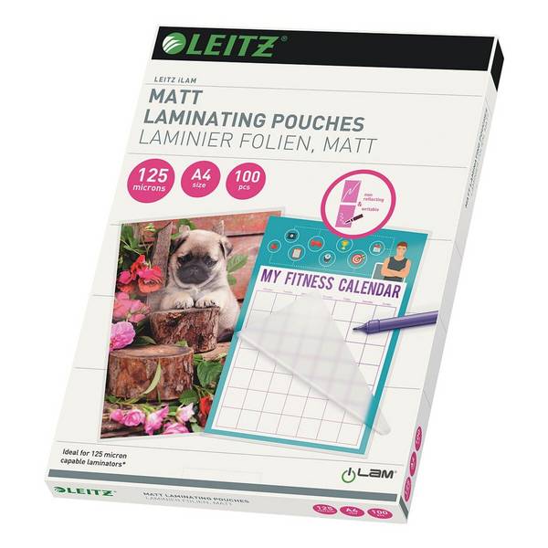 Leitz Laminierfolien A4 100 Stück 125 mic »matt«