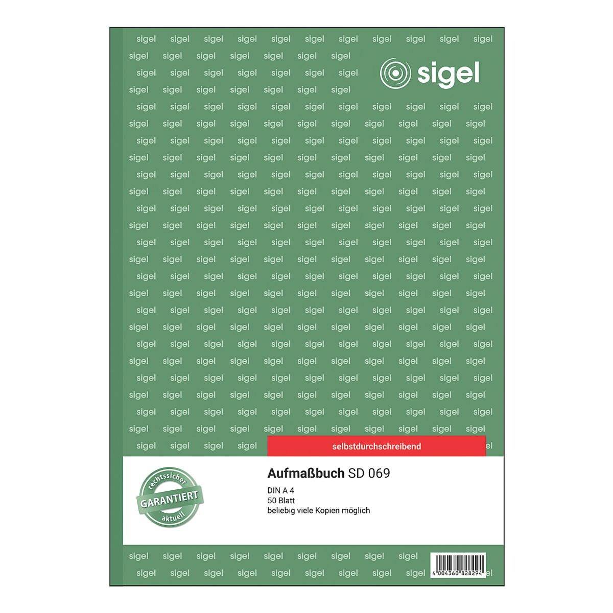 Sigel Aufmaßbuch »SD069«-0