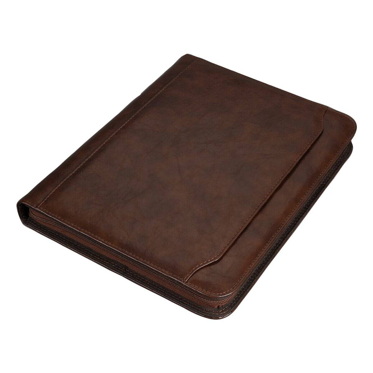 30064 - Präsentationsmappe - A4 - Braun - Visitenkarte - Papier - Mittelschnalle-1