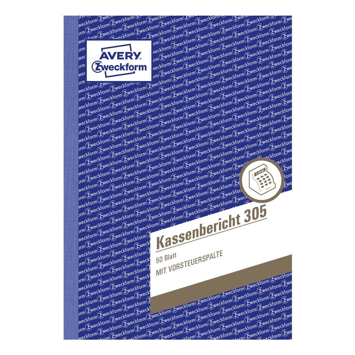 AVERY Zweckform Kassenbericht Formularbuch + GRATIS 1 St. 305-5-1