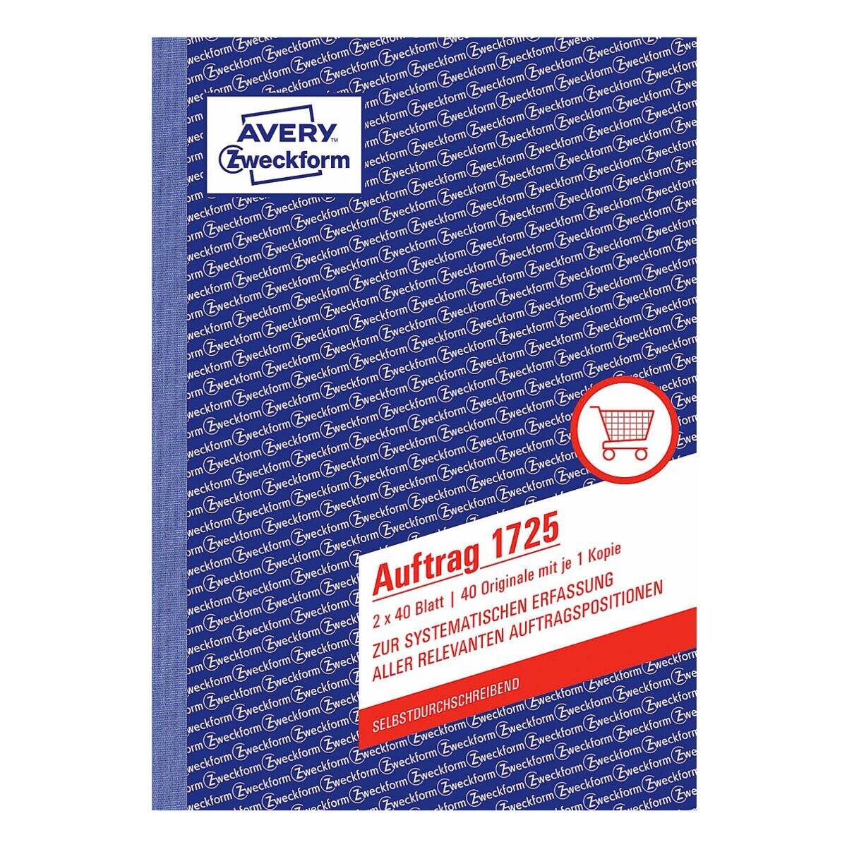 Avery Zweckform Auftragsformular 1725 DIN A5 2x40Blatt-0
