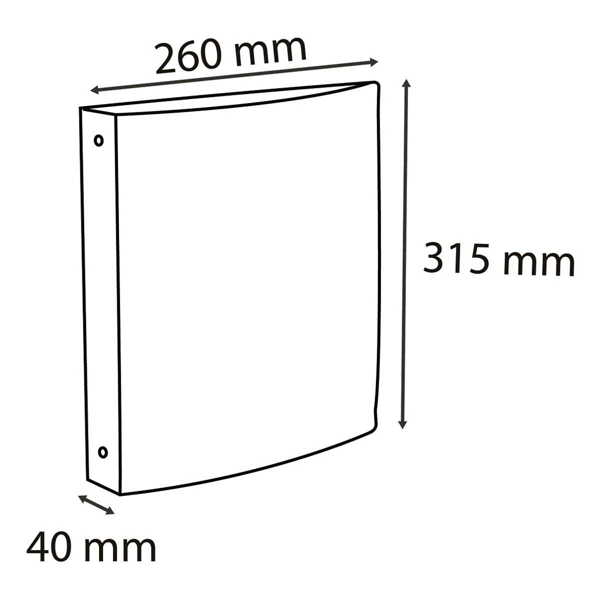 EXACOMPTA Ringbuch Aquarel, 2-Ring-Mechanik, korallenrot (8702317)-4