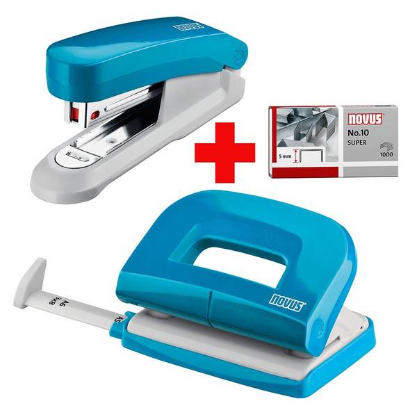 Novus Office Locher-Tacker-Büroset »Evolution Twin Set fresh« bis 15 Blatt