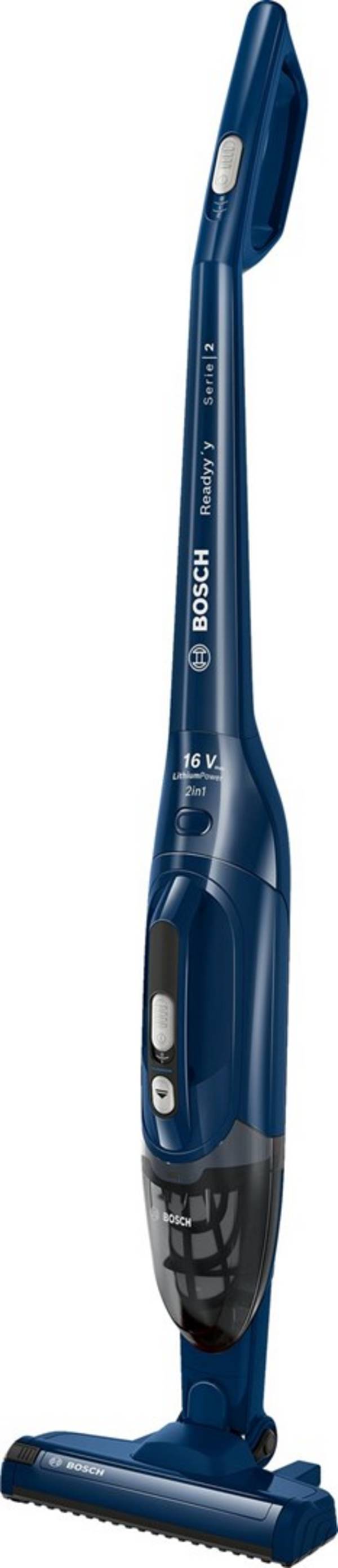 Bosch Serie 2 BBHF216 Stabstaubsauger/Elektrischer Besen 2-in-1-Stabstaubsauger Akku Trocken Beutellos Blau