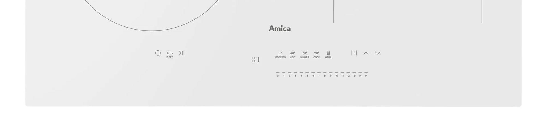 Amica Induction cooktop PIDH6141PHTSUN 3.0 white-3