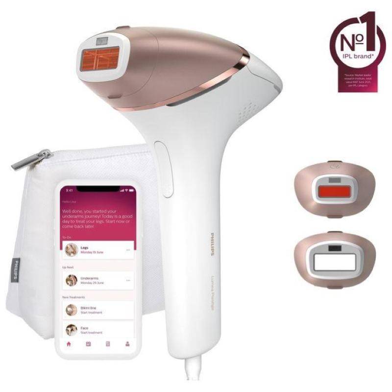 Philips Lumea Prestige Lumea IPL 8000 Series BRI945/00 IPL Haarentfernungsgerät mit SenseIQ, Pink, Weiß, Lichtimpulstech-0
