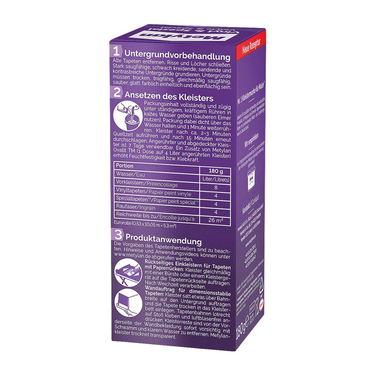 Tapetenklebstoff Metylan Vinyl & Spez. 180g-1