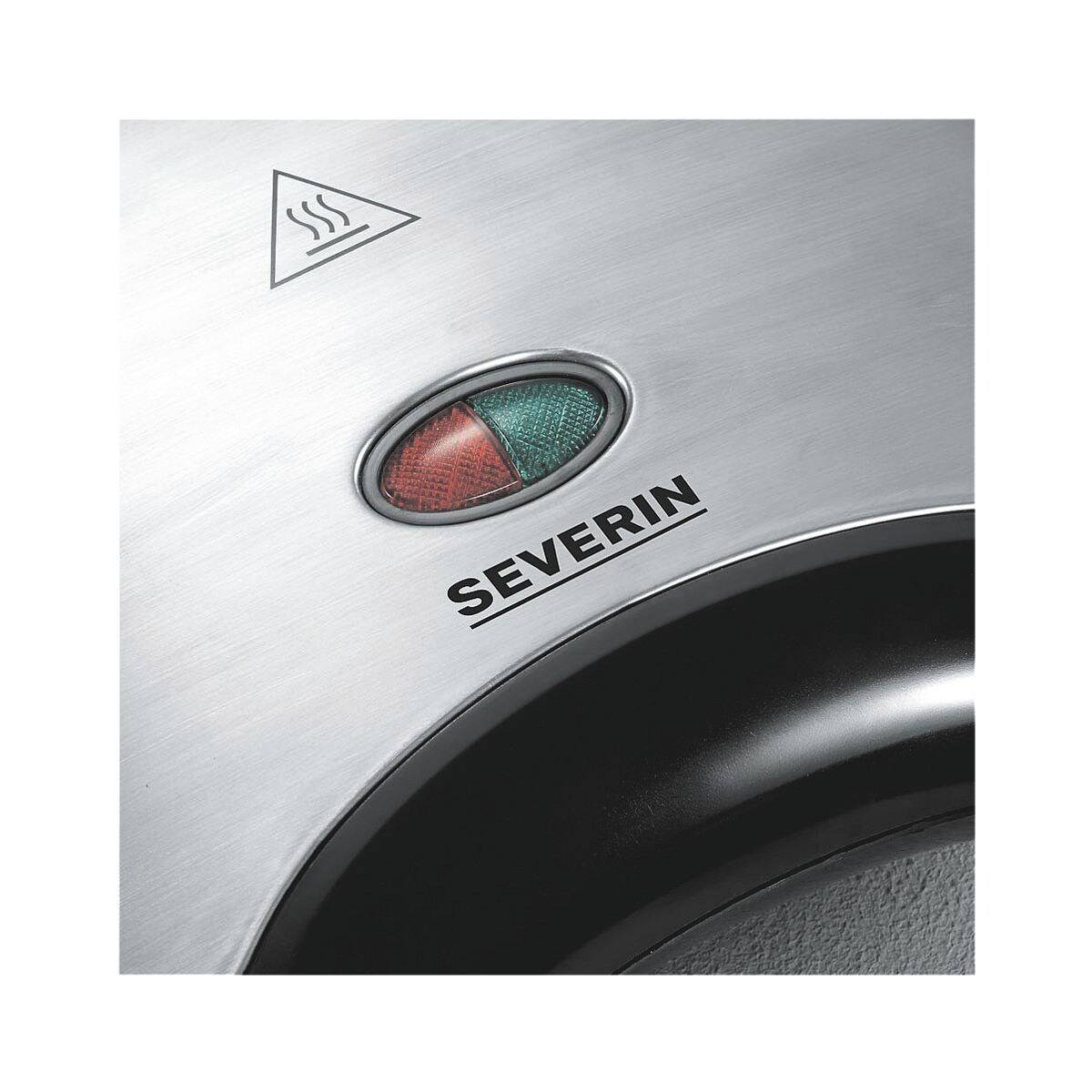 Severin SA 2969 Sandwich-Toaster Schwarz, Edelstahl-1