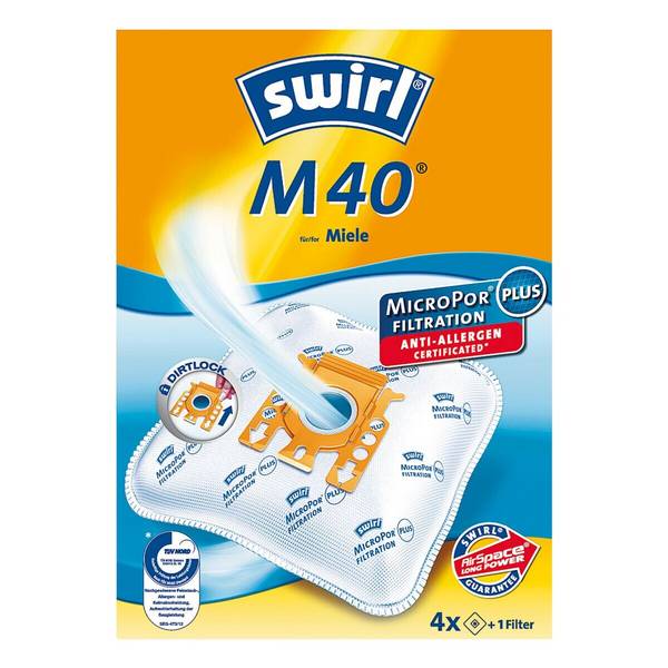 swirl® swirl MicroPor Plus M 40 Staubsaugerbeutel 179374