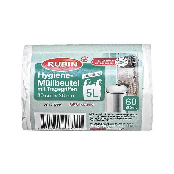 RUBIN Kosmetikbeutel 5,0 l weiß 4305615573540