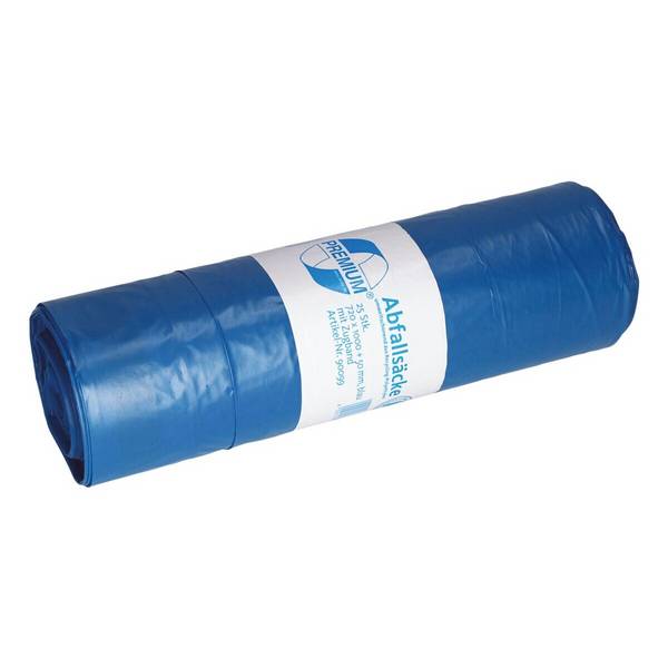 DEISS Müllbeutel 90099 m.Zugband LDPE 120l bl 25 St./Pack.