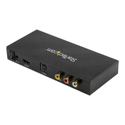 StarTech.com VID2HDCON2 S-Video oder Composite zu HDMI Konverter mit Audio (720p, NTSC & PAL, HDMI Upscaler, Mac &-1