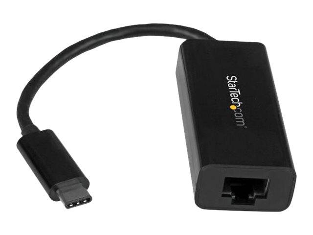 StarTech.com USB C to Gigabit Ethernet Adapter - Black - USB 3.1 to RJ45 LAN Network Adapter - USB Type C to Ethernet-0