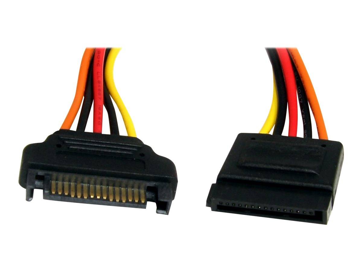 StarTech.com SATA Verlängerung 30cm - S-ATA 15 Pin Stromverlängerung Stecker / Buchse - interne Serial-ATA-0