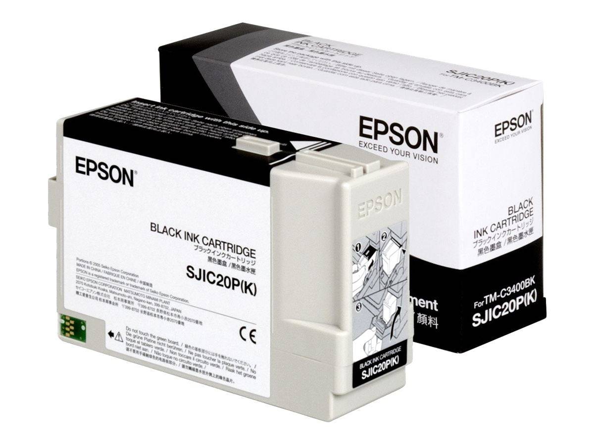Epson SJIC20P(K) - Schwarz - original - Tintenpatrone - für TM C3400BK-1